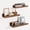Rustic brown, variant on Fairy Rustic Floating Shelves Set of 6, Farmhouse Wall Mounted Wooden Shelves for Bedroom, Bathroom, Living Room, Kitchen Decor