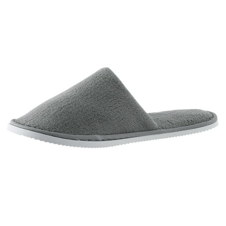 

Women s Slippers Unisex Disposable Hotel Home Stay Coral Velvet Antiskid Sole Disposable Cotton Slippers for Women Size 9.5