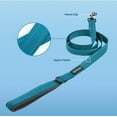 thumbnail image 3 of Voyager Reflective Leash Collar Set with Neoprene Handle, 5ft Long, Supports Small, Medium, and Large Breed Puppies, Cute and Heavy Duty for Walking, Running, and Training - Turquoise, L, 3 of 8