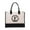 F, variant on Initial Printed Canvas Tote Bag, Personalized Shoulder Handbag with Inner Zipper Pocket, Open Beach Bag for Vacation, Present Bag for Wedding, Birthday, Holiday