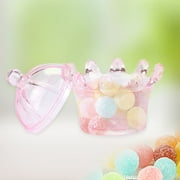 Nikou Bolsas de Regalo 12 Piezas Caja de Dulces en Forma de Corona Transparente Cajas de Chocolate de plástico para Regalo de Fiesta(1#)