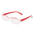 thumbnail image 4 of Anteojos de lectura para presbicia de alta definición con lentes superiores rojas y inferiores transparentes para una visión antifatiga, diseño unisex, +3,50 dioptrías, incluye estuche, 4 of 8
