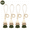 green, variant on Boho Curtain Tiebacks, 4 Pack Cotton Linen Tassel Rope Curtain Holdbacks, Elegant Woven Drapery Accessories for Living Room, Bedroom and Home Decor