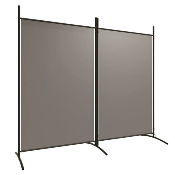 Casafoyer 2-Panel Room Divider Anthracite 68.9"x70.9" Fabric