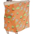 thumbnail image 2 of HAPPY BAY Women's Beachwear Summer Bikini Wraps Beach Wrap Sarong Swimwear Swim Cover up Skirt Swimsuit Pareo Coverups for Women One Size Orange, Floral, 2 of 2