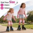 thumbnail image 3 of Kids/Youth Knee Pad Elbow Pads Guards Protective Gear Set for Roller Skates Cycling BMX Bike Skateboard Inline Skatings Scooter Riding Sports, 3 of 11