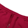 thumbnail image 6 of Baggy Sweatpants Men Wide Leg Sweats Pants Loose Cotton Open Bottom Joggers with Pockets Y2k Tall Trousers Streetwear Red XL, 6 of 8