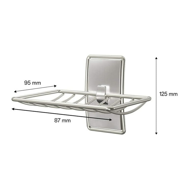 TSV Double Tier Soap Dish, Stainless Steel Soap Holder with Hooks