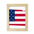 thumbnail image 1 of Nebraska Desktop Adorn Photo Frame Display Art Painting Wooden, 1 of 3