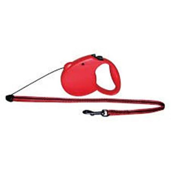 Doco DRL16-03L Adventure Retractable Walking Dog Leash, Red - Large
