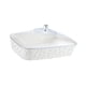 thumbnail image 4 of Bandeja para servir, contenedor de almacenamiento de alimentos, organizador rectangular transparente multifuncional 36.8cmx24.3cmx16.1cm, 4 of 9