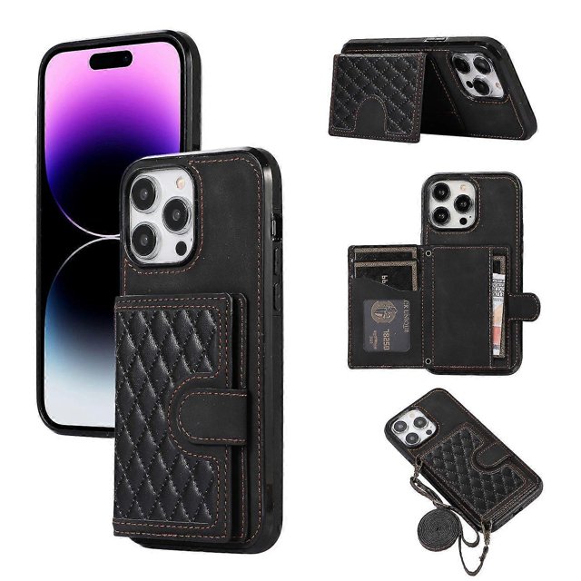 Funda de piel con costuras y tacto agradable al tacto para iPhone 14 Pro en color azul claro -9498172434951 Azul claro