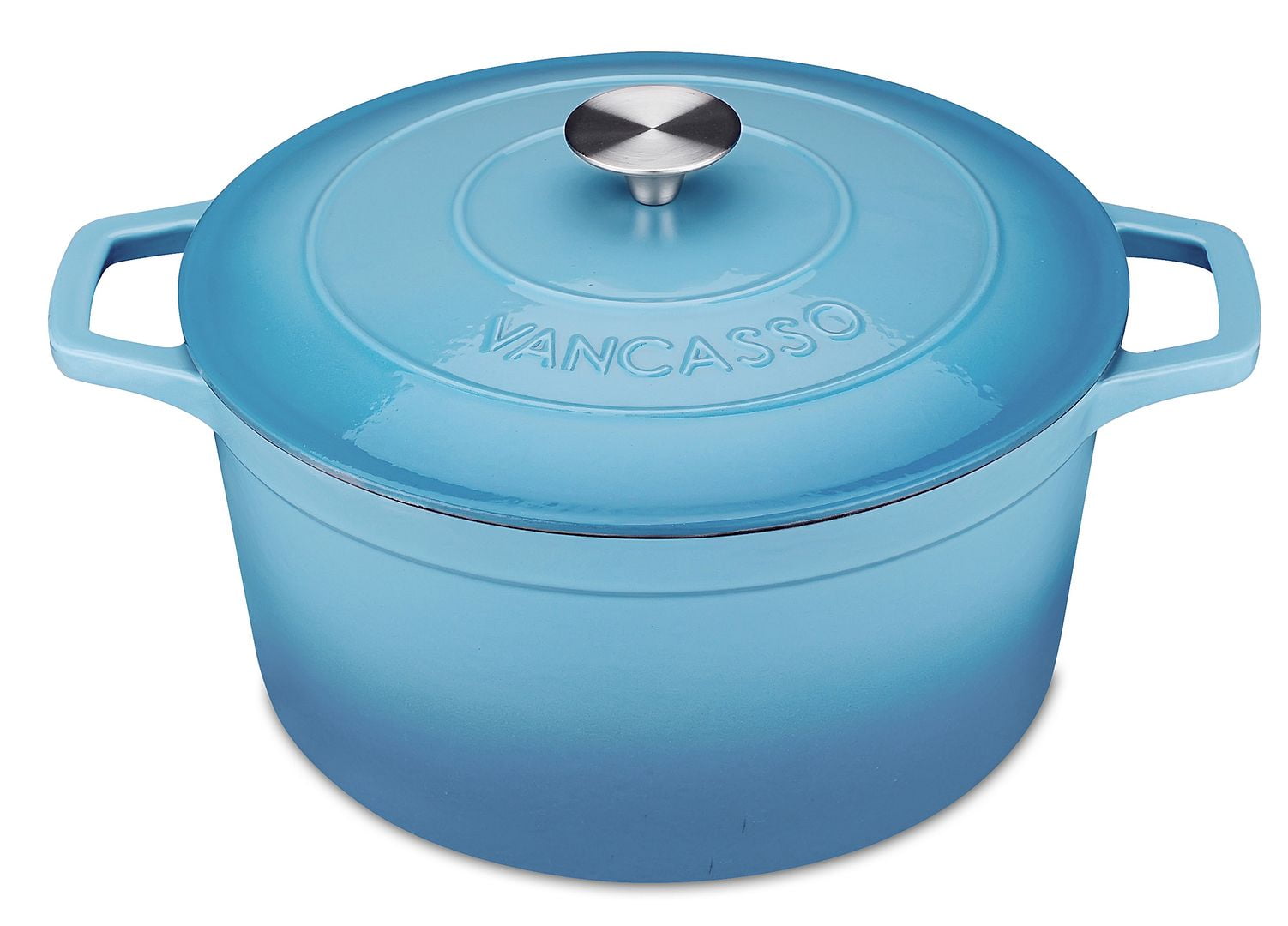 vancasso Enamel Dutch Oven NonStick,Cream Enamelled Large Capacity