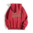 thumbnail image 4 of Women's Hoodies Sweatshirts Jesus Loves You Sweatshirt Letter Print Sweatshirt Oversized Pullover Hoodie Fall Hoodies College Clothes for Women, 4 of 5