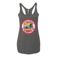thumbnail image 2 of Wild Bobby Summer Paradise Let the Sea Set You Free Women Tri-Blend Racerback Tank Top, 2 of 6