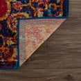 thumbnail image 4 of Hauteloom Istanbul Living Room, Bedroom Area Rug - Farmhouse - Red, Navy - 6'7" x 9', 4 of 13