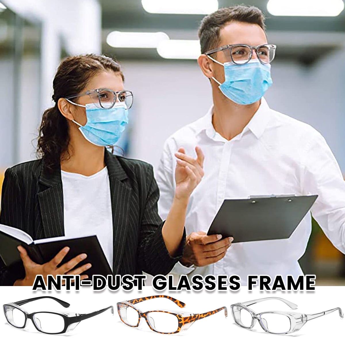 Unisex Anti Fog Safety Goggles Blue Light Blocking Glasses Eye Protection With Side Shields Safety Eyeglasses