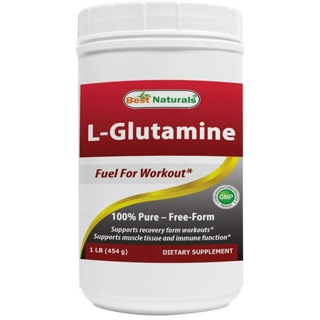 L-Glutamine Powder - 1 Pound - 100% Pure and free form - Glutamine Recovery Powder - Clinically Proven Recovery Aid for Men and Women, GLUTAMINE.., By Best