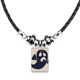 thumbnail image 1 of halloween un fantasma con una expresión de preocupación collar a mano colgante de cuerda de cuero Unbranded M, 1 of 3