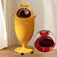 thumbnail image 4 of GROWTH TANK Trash Bin with Wheels Practical Sturdy Durability 360 degree Rotation Waste Bin Trash Yellow, 4 of 8