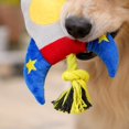 thumbnail image 4 of Rocket Pet Toys Rope Dog Toys Plush Dog Chew Toys Squeaky Pet Chew Toys for Puppy Oral Interactive Tug Play 1 Pack, 4 of 5