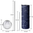 thumbnail image 5 of 20oz Math Equations Graphs Black Pattern Skinny Tumblers Stainless Steel Tumbler with Lid and Straw,Vacuum Insulated Double Wall Travel Tumbler Cups with Cleaning Brush for Coffee,Tea, 5 of 6