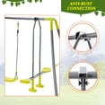 thumbnail image 6 of Heavy Duty Combo Swing Set 3 in 1, Playground Swing Sets with Seat Swing, Glider and Saucer Swing, Combo Swing Set Allow Up to 3 Kids Play At Once, Kids Swing Sets for Backyard Amusement Park, B1101, 6 of 10