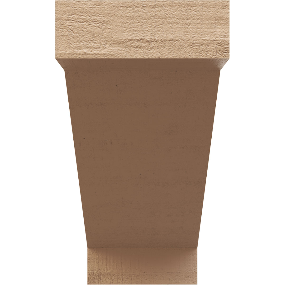 9"W x 27"D x 18"H Classic Burlington Rough Cedar Woodgrain TimberThane Corbel, Primed Tan