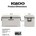 thumbnail image 5 of Igloo 70 QT Latitude Marine Ultra Cooler, White and Moonscape Gray, 5 of 16