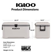 Igloo 70 Qt Latitude Marine Ultra, White and Moonscape