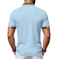 thumbnail image 5 of Breeze Polo Shirts for Men Stretchy Quick Dry Casual Short Sleeve Wearbreeze Collared Textured Polo Shirt, XL, 5 of 7