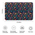 thumbnail image 3 of Pioneer Flower Floral Print Pattern Bathroom Rugs Mat, Non Slip Microfiber Bathroom Rug with Rubber Backing, Soft Mats for Bathroom Floor Tub Shower, 17"x27", 3 of 5