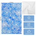 thumbnail image 5 of Blue Christmas Kitchen Towels Set of 3, Water Absorbent Dish Towel, Watercolor Winter White Snow Pattern Decorative Hand Towels - Quick Drying Cloth for Cooking Baking, 18x28 Inch, 5 of 8