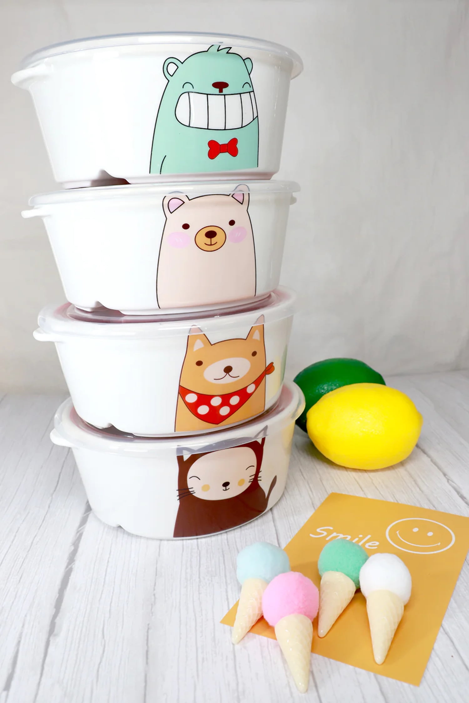 Microwavable Ceramic Bento Box Lunch Box Food Container With Seal Fine Porcelain Round Shape With Dividers