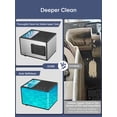 thumbnail image 4 of Nugget Ice Maker Countertop, 55lbs/24H, Soft Chewable Pebble Ice, Self Cleaning, Stainless Steel, Touch Screen, Compact for Home Office Party, Silver, FOHERE, 4 of 10