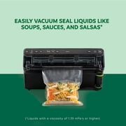FoodSaver Elite All-in-One Liquid+ Vacuum Sealer with Bags and Roll, Black