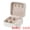 White, variant on Travel Jewelry Box for Women Birthday Gifts Small Portable Organizer Case Pink
