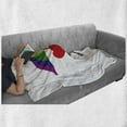 thumbnail image 6 of Pride Soft Flannel Fleece Throw Blanket, Heart Signs over Rainbow Umbrella Romantic LGBT Love Valentine's Day Couples, Cozy Plush for Indoor and Outdoor Use, 50" x 60", Multicolor, by Ambesonne, 6 of 6