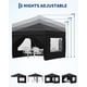 thumbnail image 2 of Garvee gazebo plegable de 3 x 3 m con 4 paredes laterales, estacas, cuerdas, sacos de arena y bolsa con ruedas para fiestas y patio, 2 of 9