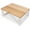Natural, variant on CONSDAN Step Stool with Metal Frame, Solid Hardwood Step Stool for Toddler/Kids/Adult, Portable Step Stool for Bedroom Bathroom-Dark Walnut