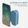 thumbnail image 3 of Edgergery Smartphone Selfie Booster Handle Grip Bluetooth Photo Stabilizer With Shutter Release 1/4 Screw Phone Stand Wireless Desktop Charging, 3 of 5