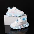 thumbnail image 5 of Zanarzt Running Shoes for Kids Girls Sneakers Light Up Shoes Breathable Stylish Printed Platform Sneakers Blue,US 8.5, 5 of 7