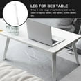 thumbnail image 4 of OULII 4Set Height Adjustable Foldable Leg Coffee Table Iron White For Outdoor Camping, 4 of 8