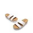 thumbnail image 4 of DREAM PAIRS Women's Platform Slides Sandals with Arch Support, Comfortable Beach Slip-on Flat Sandals, Casual 2-Strap Cork Cushion Wedges for Women, 4 of 8