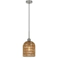 thumbnail image 2 of Cal Lighting Depok 1-Light Metal & Rope Wood Pendant Fixture in Burlap Brown, 2 of 5