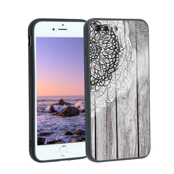 Compatible with iPhone 8 Plus Phone Case, Mandala-jpg Case Men Women, Flexible Silicone Shockproof Case for iPhone 8 Plus
