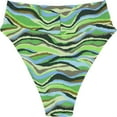 thumbnail image 2 of American Eagle Womens Multi Tone Abstract Bikini Swim Bottom,  332 , S, Blue, Small, 2 of 2