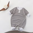 thumbnail image 2 of CAUYDY Boys Pajamas for Newborn Baby Clothes 0 3 6 9 Months 1T 2T Preemie Long Sleeve Romper Fall Winter Infant Boy Bodysuit Toddler Sleepwear White for Sizes 6-9 Months, 2 of 7