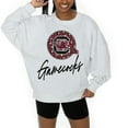 thumbnail image 3 of Women's Gameday Couture Ash South Carolina Gamecocks Premium Fleece Pullover Sweatshirt, 3 of 5