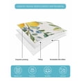 thumbnail image 5 of Yellow Lemon Twin Size Down Alternative Comforter, Lightweight Comforter Quilt Bedding Set with Pillow Shams Green Leaf Blue Flower Tropical Fruit All Seasons Bed Comforter Duvet Insert 68"x86", 5 of 7